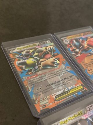 Lotto 4 Carte Pokémon Mega EX