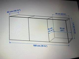 Mueble TV Bestå Ikea Blanco
