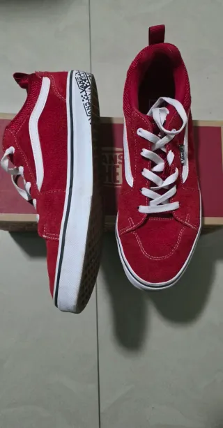 Zapatillas Vans Rojas Suede