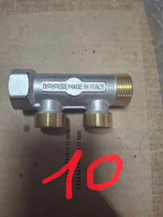 Collettore idraulico Emmeti ottone 2/3 vie