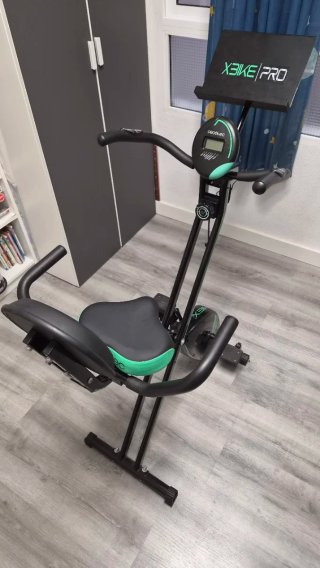 Bicicleta Estática Plegable Negra