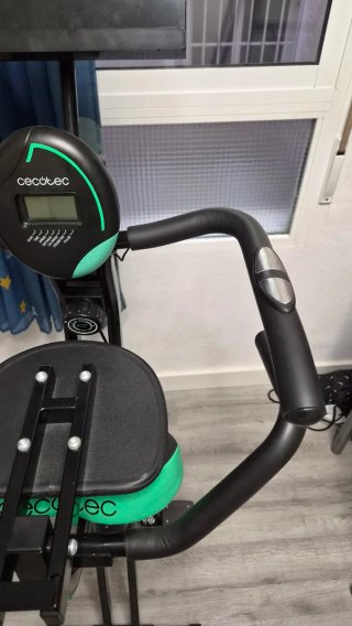 Bicicleta Estática Plegable Negra