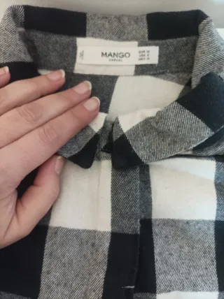 Camisa cuadros Mango