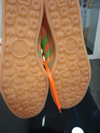 Adidas Gazelle Indoor Naranja/Verde Talla 40