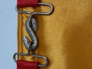 Avental Maçónico Vermelho e Dourado