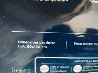 Coperta elettrica letto singolo 80x150 cm