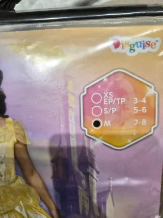 Disfraz Bella Disney Princesas Talla M