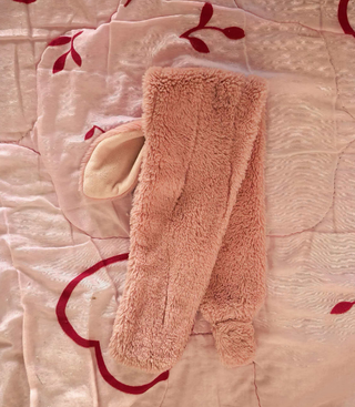 Bufanda peluche orejas oso niña