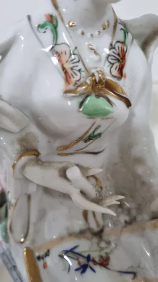Figura Geisha Porcelana 17cm