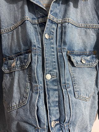 Cazadora tejana Zara hombre azul