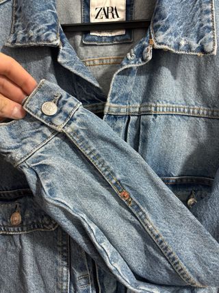 Cazadora tejana Zara hombre azul