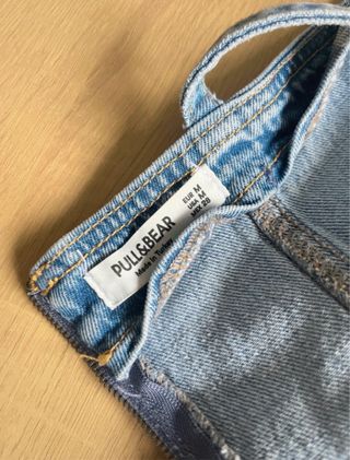 Vestido corto vaquero corsé M