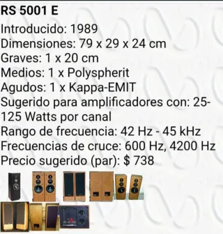 Altavoces Infinity Profesionales Estudio