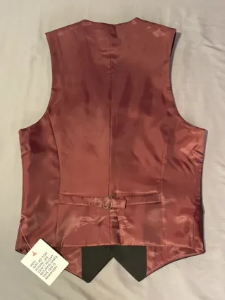 Chaleco ASOS de traje negro de hombre