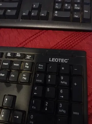 Teclados Dell y Leotec Negros