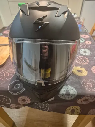 Casco Scorpion Negro Moto