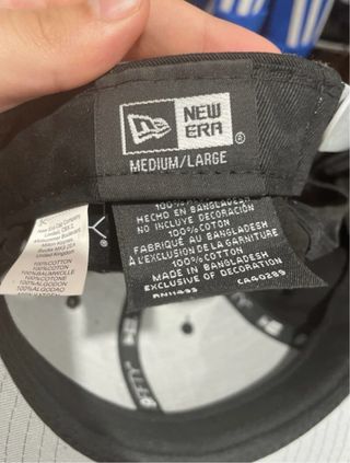 Gorra New Era Raiders Negra y Gris