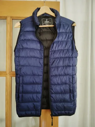 Chaleco acolchado azul