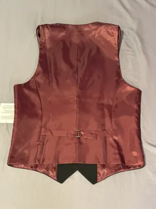 Chaleco ASOS de traje negro de hombre