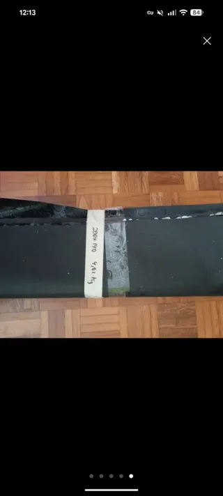 Alfombra protectora de plástico negra