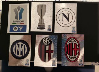 Calciatori 25-26, 618 figurine, 6 kinder, upgrade.