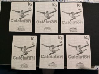 Calciatori 25-26, 618 figurine, 6 kinder, upgrade.