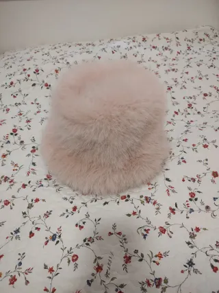 Gorro pelo ruso rosa