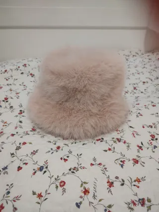Gorro pelo ruso rosa