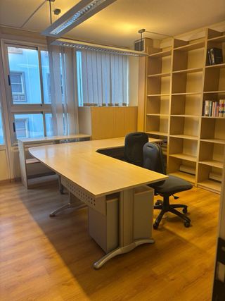 Mesas de oficina madera y metal