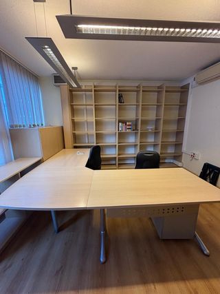 Mesas de oficina madera y metal