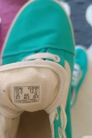 Zapatillas Vans color turquesa 44