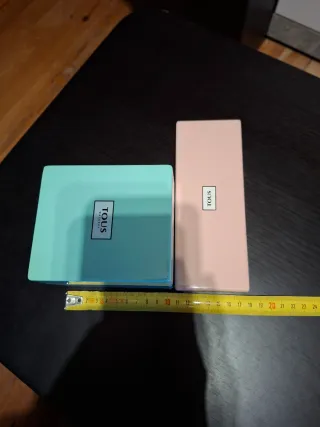 2 Cajas Joyero Tous Rosa y Turquesa