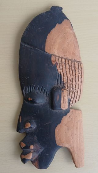 Máscara Africana Decorativa Madeira 20cm