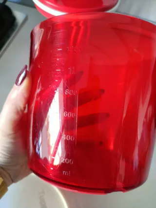 Speedy Chef Tupperware Rosso Bianco