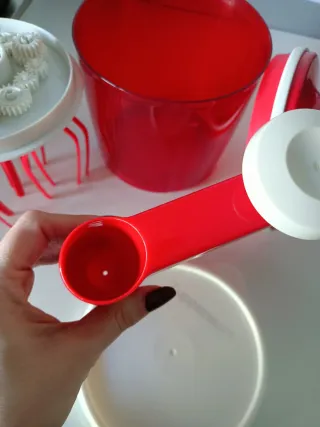 Speedy Chef Tupperware Rosso Bianco