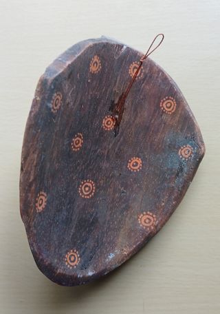 Máscara Indonésia Madeira/Cortiça 14cm