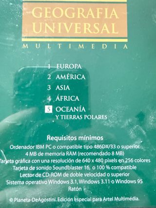 Enciclopedia Geografía Universal Multimedia DVD