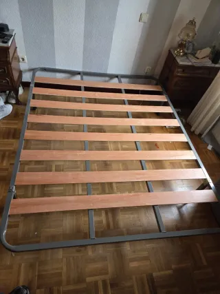 Somier 150x190 Metal y Madera