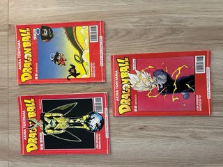 Tres comics de Dragon Ball serie roja.