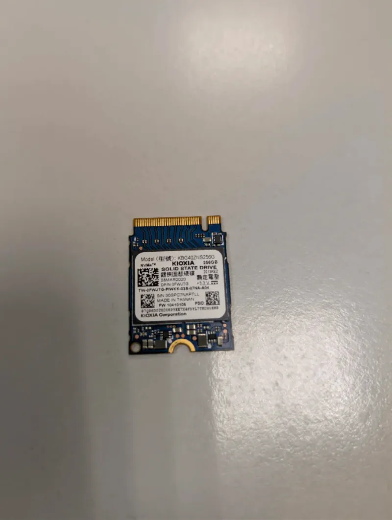 SSD Kioxia 256GB M.2 2230 NVMe PCIe Gen3 x4