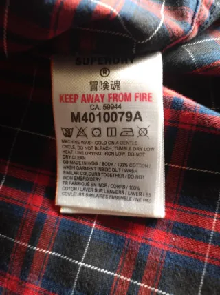 Camisa Superdry Osaka Team Talla XL