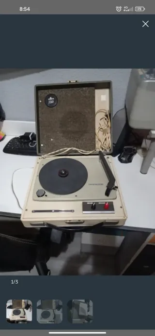 Tocadiscos Garrard Beige/Marrón