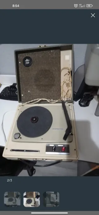 Tocadiscos Garrard Beige/Marrón