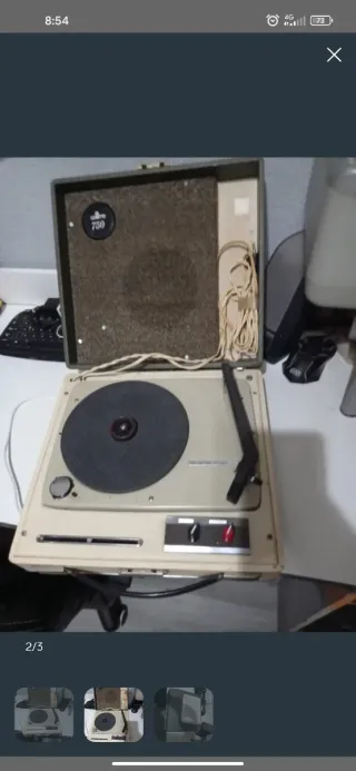 Tocadiscos Garrard Beige/Marrón