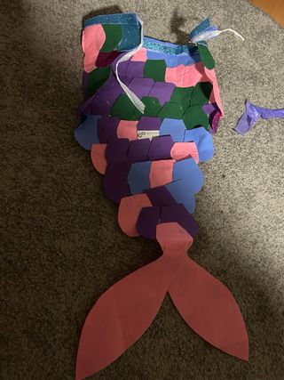 Disfraz de sirena casero