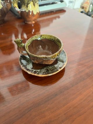 Juego Tazas y Teteras Cerámica Antigua - Lorca