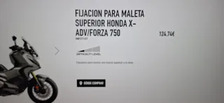 Honda X-ADV 750 Soporte Maleta Superior