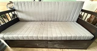 Sofá Cama Madera Ikea Marrón