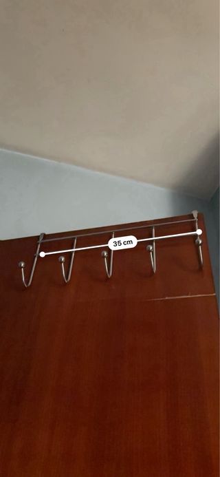 Perchero de puerta 6 ganchos