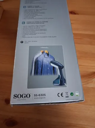 Plancha Vertical SOGO SS-6305 Portátil